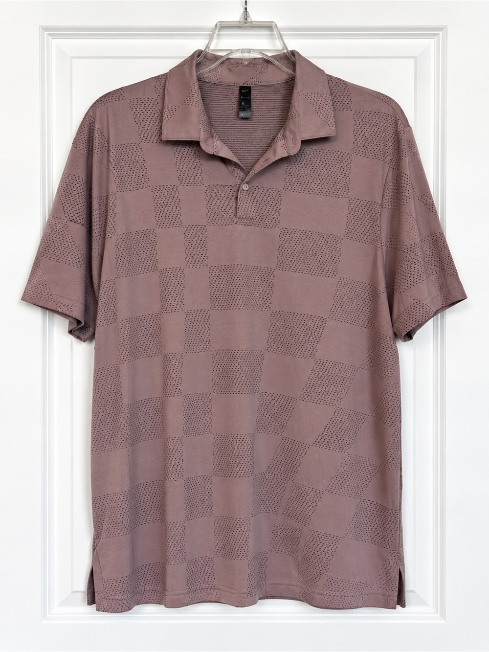 adidas Men's Short-Sleeve Polo in Dusty Mauve